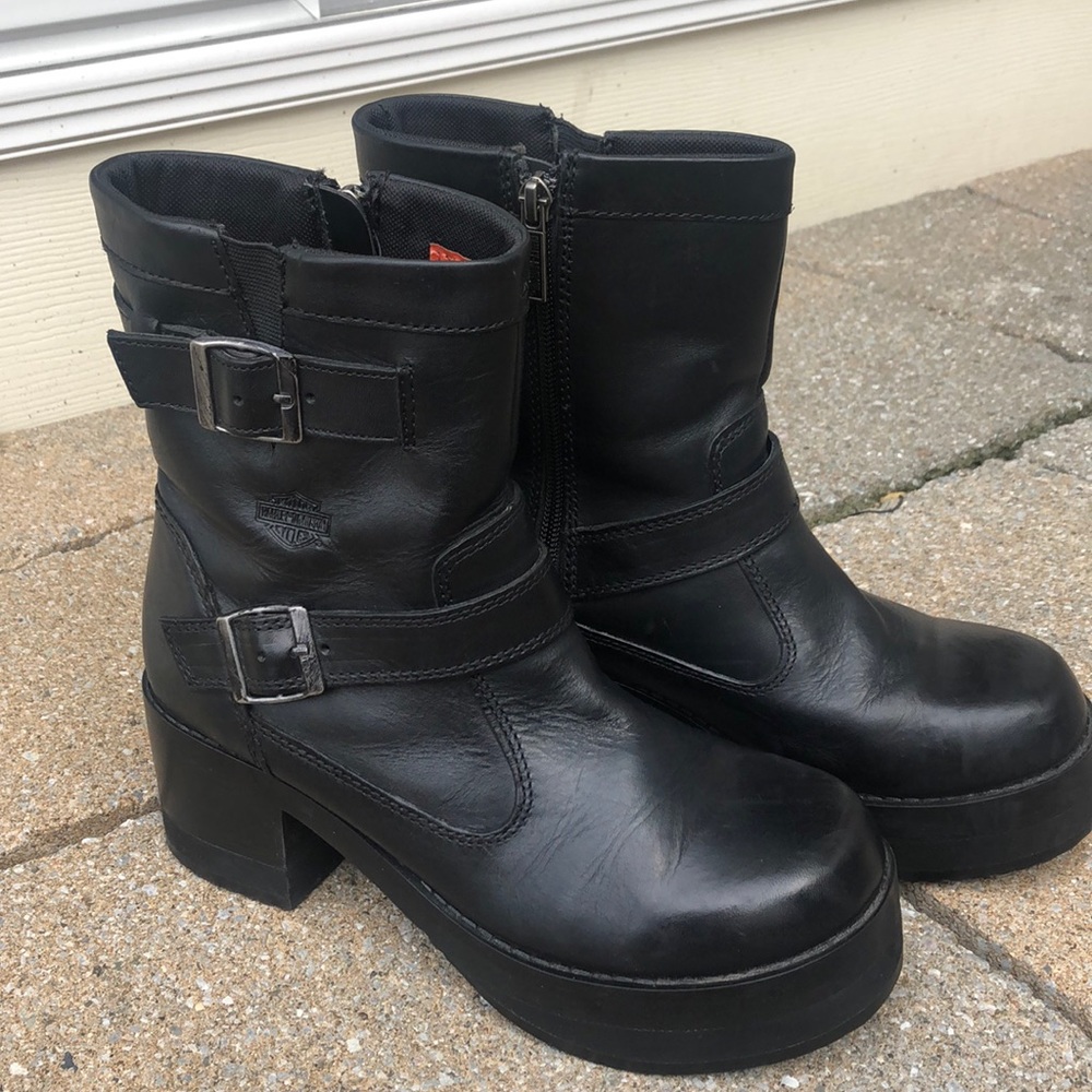 EUC Harley-Davidson Shelby boots #83542 sz 7 1/2